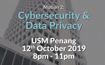 Parliamentary Debathon 2019 – Motion 2: Cybersecurity & Data Privacy